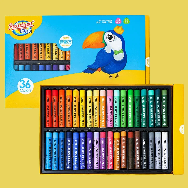 

12/18/24/36 Color Circular Environmentally Friendly Oil Painting Stick Safe and Non-toxic Children's Painting Graffiti Crayon