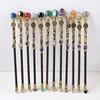 1Pc 12 Constellation Crystal Stones Magic Scepter Amethyst Citrine Fairy Lucky Gem Scepter Props Accessories Home Decor 3