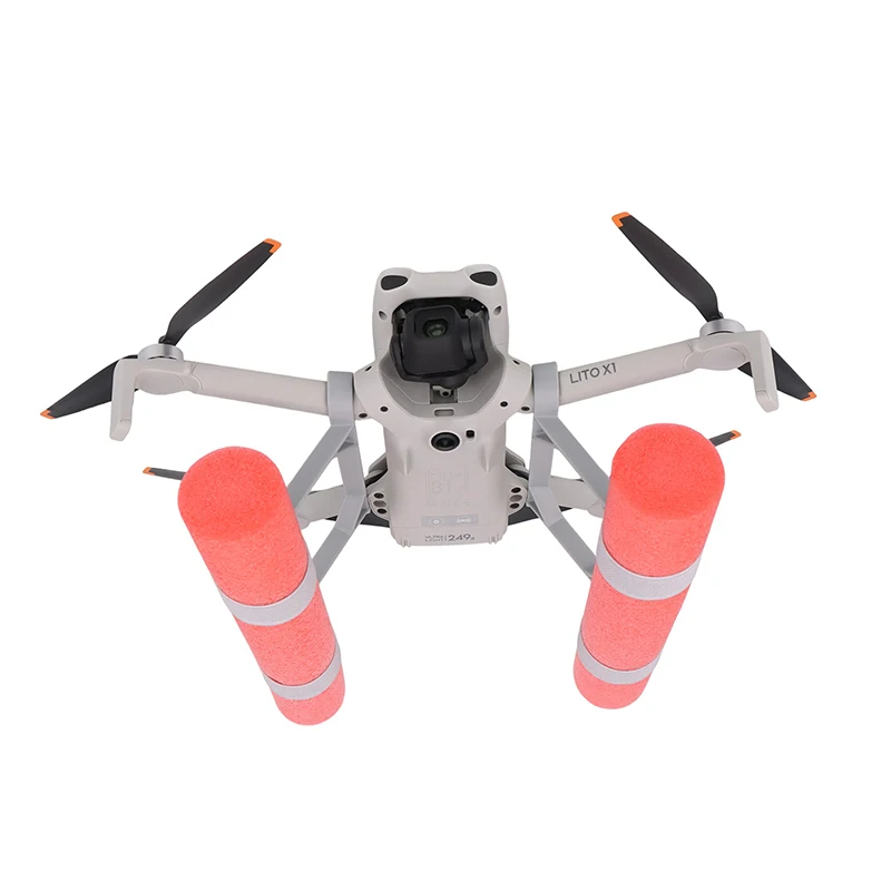 Paire de flotteurs gris clair pour DJI LITO X1/1, design aérodynamique et léger