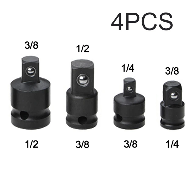 Adaptateur de douille d'entraînement, 4 pièces, 1/4 3/8 1/2