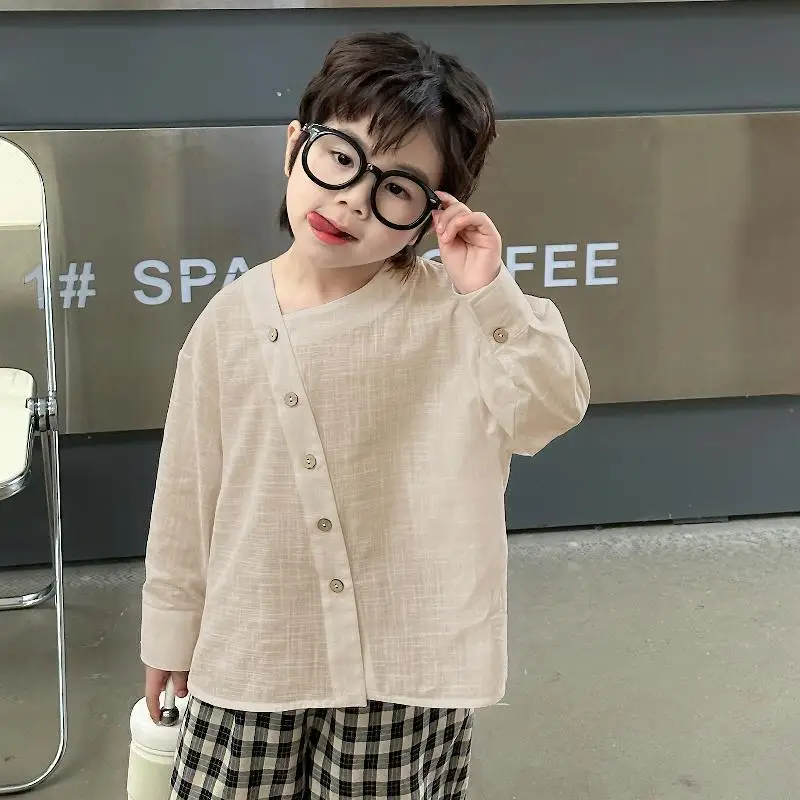 남아 및 용 블라우스 코트 재킷, 외투 코튼 2024 가디건 용수철, 가을 하이 퀄리티, 청소년 오버코트, 아동복
