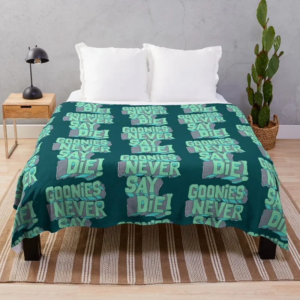 

goonies naver say die Throw Blanket Shaggy warm winter Blankets