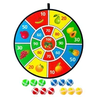 Colorful Number, Fruit And Animal-Themed Dartboard Game for Kids Safe Darts with Fun Designs Party Interesting Games 2