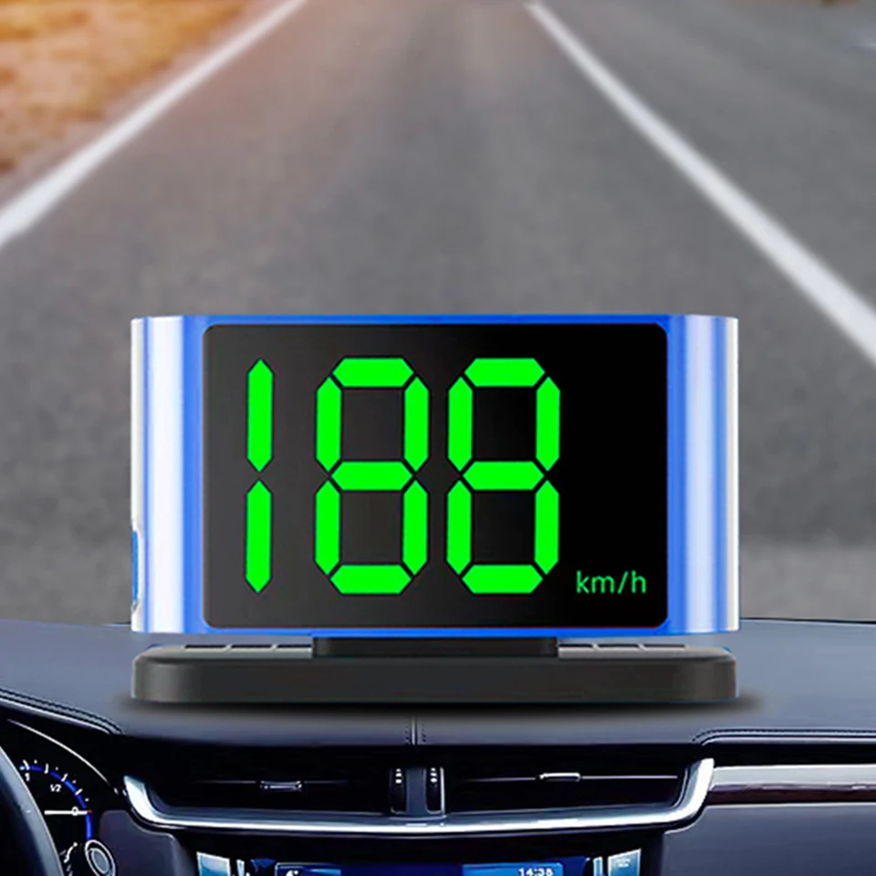 Projecteur de vitesse de pare-brise, GPS HUD, compteur de vitesse, 2  documents, Plug and Play, grande police, électronique de voiture,  accessoires pour toutes les voitures, le plus récent - AliExpress