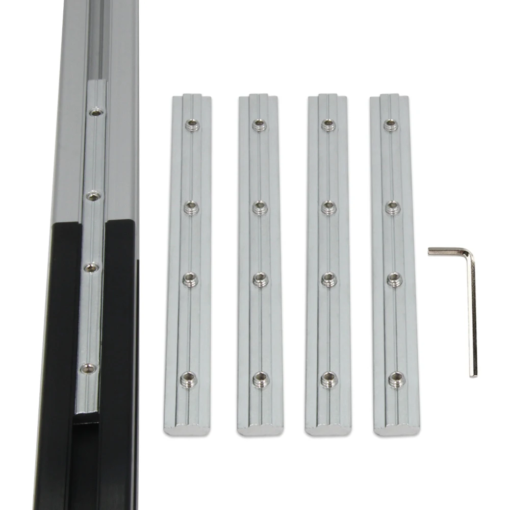 

4pcs Straight Line Connector Length 7.1inch Joint Bracket with M6 Screws for 3030 Series T Slot 8mm Aluminum Extrusion Profile