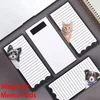 Kawaii Cute Magnet Fridge Memo Pads Non-sticky Notes Refrigerator Notepad Magnetic Grocery Shopping List To Do Check Daily Plan 4