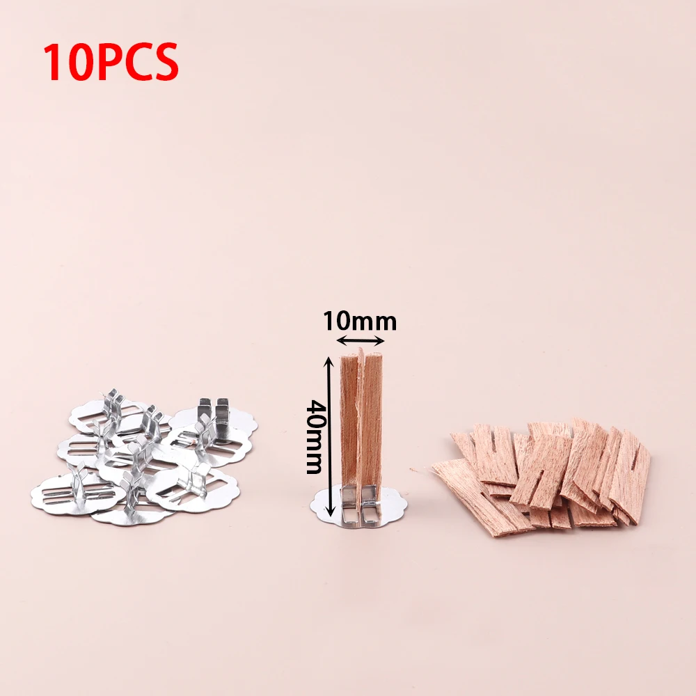 30pcs (20pcs Wood Chips + 10pcs Clips) 5.12*0.51in Fragrant Candle