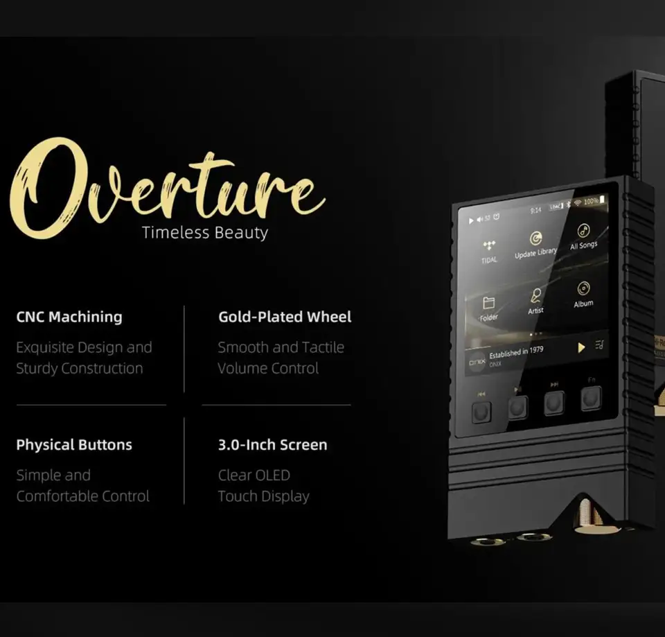 ONIX Overture XM5 HIFI ポータブル音楽 MP3 プレーヤー USB DAC LDAC 高解像度ハイエンドオーディオポケット  ES9039PRO デュアル Bluetooth LDAC - AliExpress