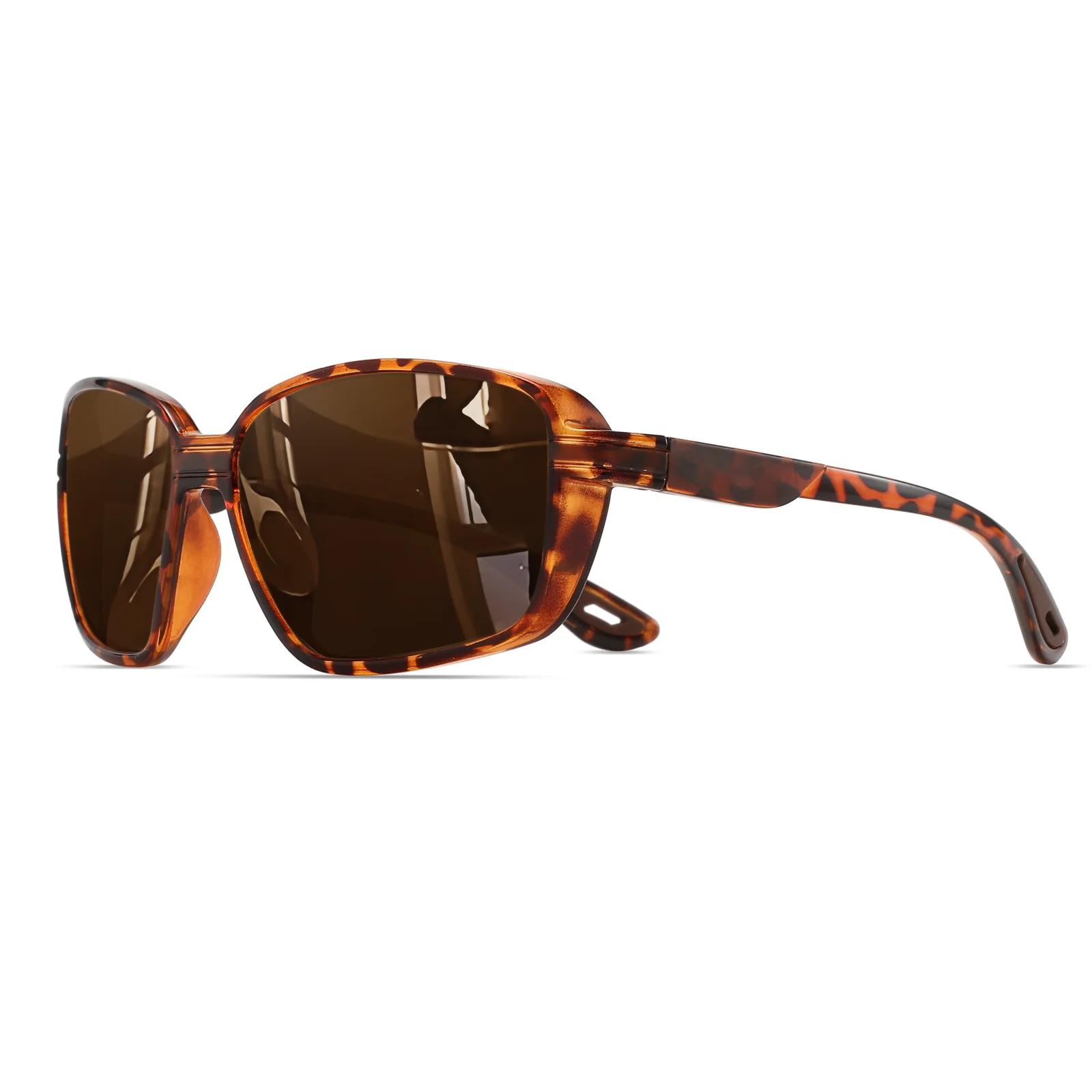 Klassische quadratische Retro-polarisierte Sport-Sonnenbrille – übergroßer umlaufender Rahmen, UV400 zum Angeln, Laufen, Wandern und Reisen – Detail 9