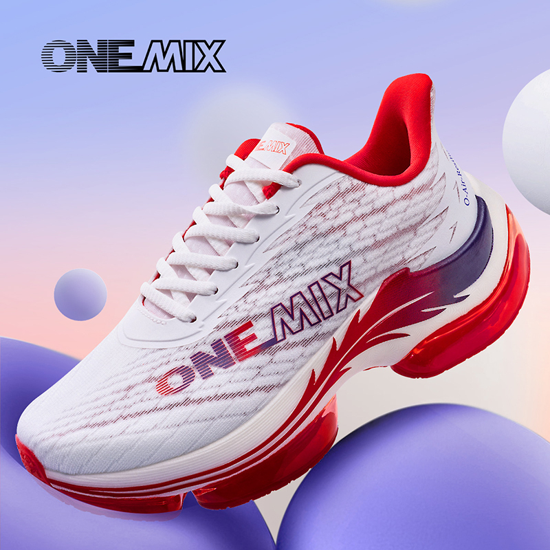 ONEMIX 2025 New Marathon Menbreathable Non-Slip Shock-Absorbing Pair Shoes Women Jump Rrope Sneakers Air Cushioned Running Shoes