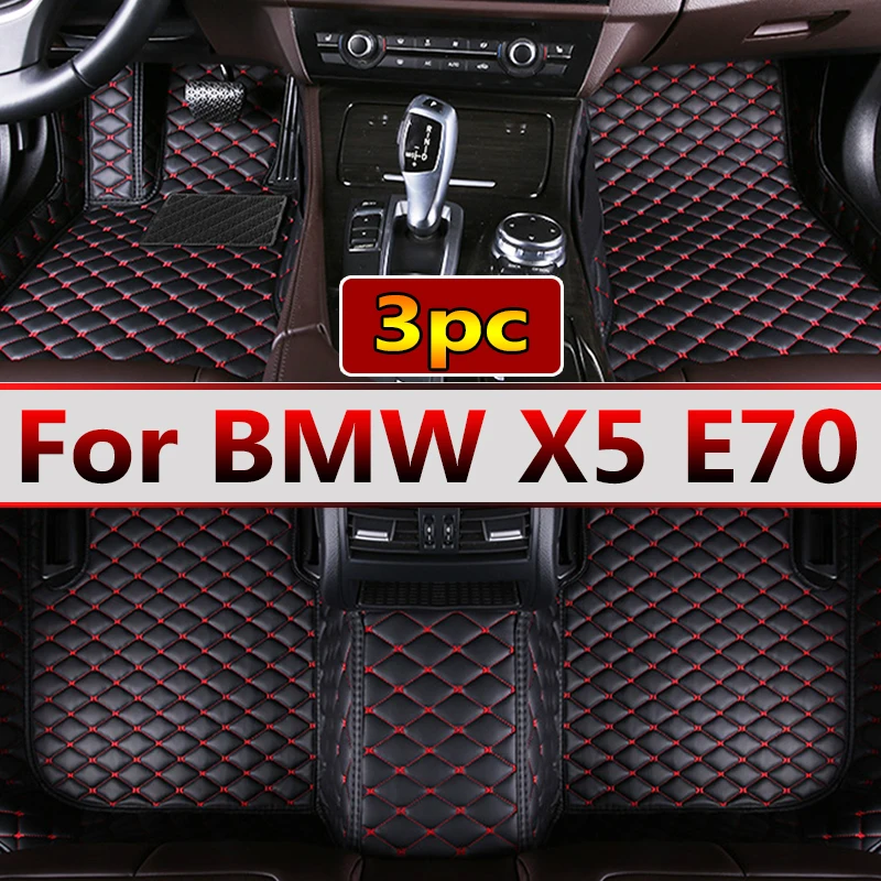 

Автомобильные коврики для BMW X5 E70 MK2 2008 ~ 2013, набор роскошных кожаных ковриков, автомобильный защитный ковер, детали интерьера, автомобильные аксессуары, 7 сидений