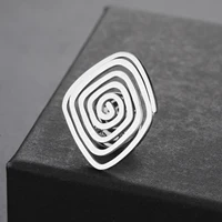 Stainless Steel Spiral Swirl Brooch for Women Men Gold Plated Geometric Suit Lapel Pin Trend Jewelry Accessories Gift Wholesale 6