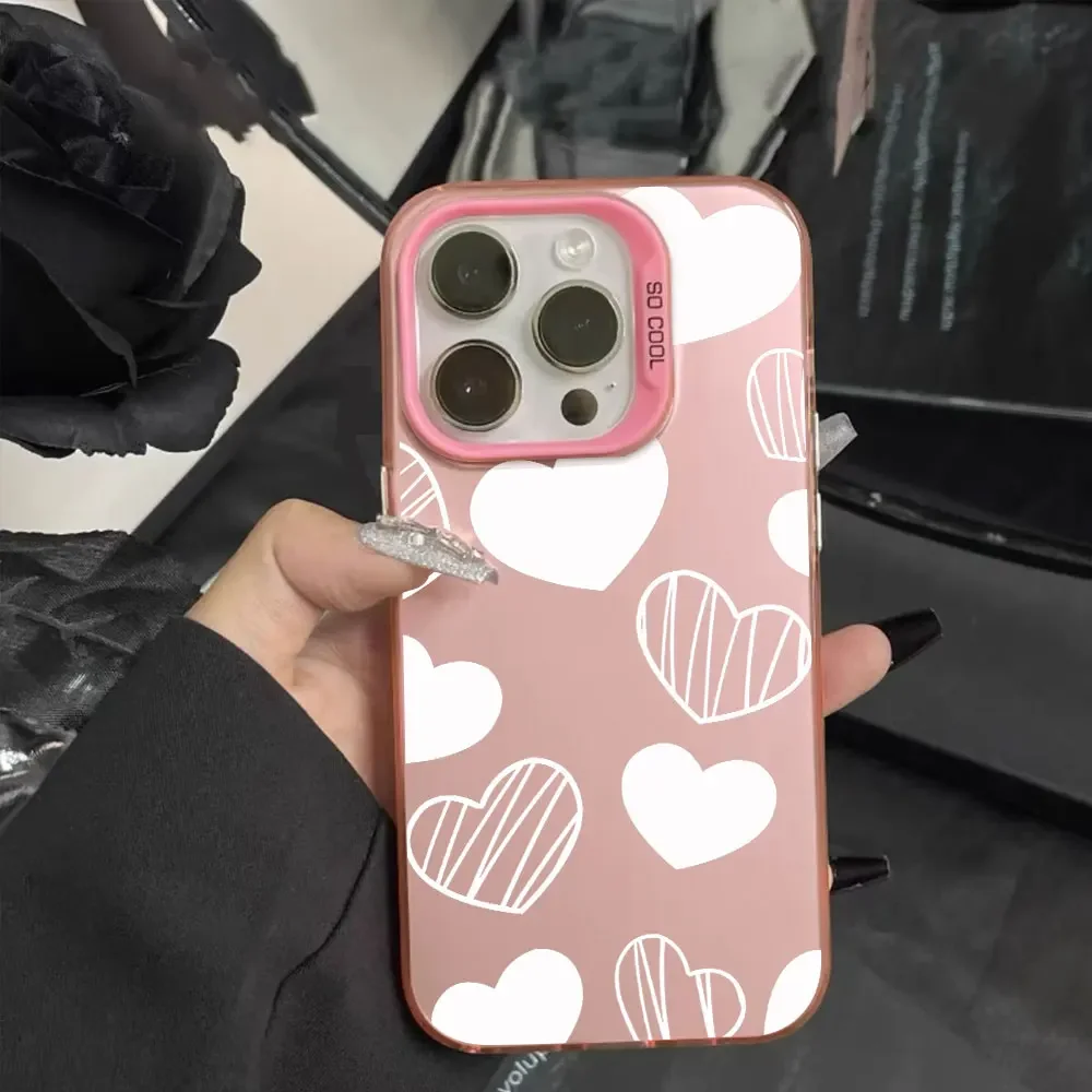 Elegant Black Love Design Shockproof Phone Case