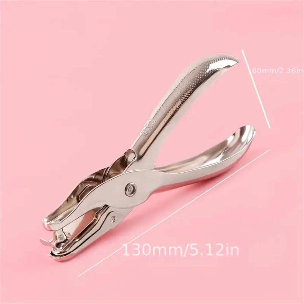 Circle hole punch hole punching tools paper punch 1pc hand held metal stationery round hole diameter 6mm hole punch pliers punch paper boxed single