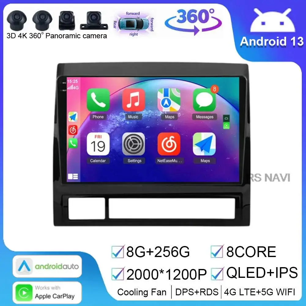 

Автомобильный радиоприемник Android 14 для Toyota Tacoma 2 N200 Hilux 2005 - 2015 Carplay, GPS-навигация, Автомобильный Стандарт Android 2DIN, стандартный стандарт, Wi-Fi, BT