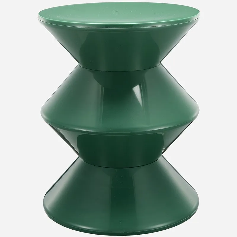 Nordic Style Shoe Changing Stool Home Art Small Bench Simple Children Plastic Low Stool Creative Round
