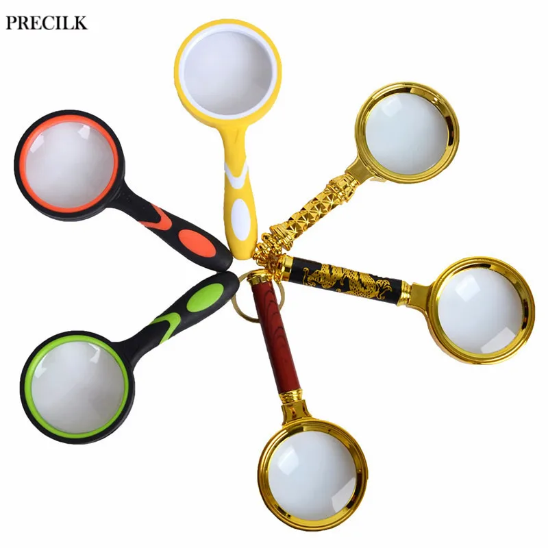 LOUPE,Orange RubberLoupe à main de poche 10X, Styles