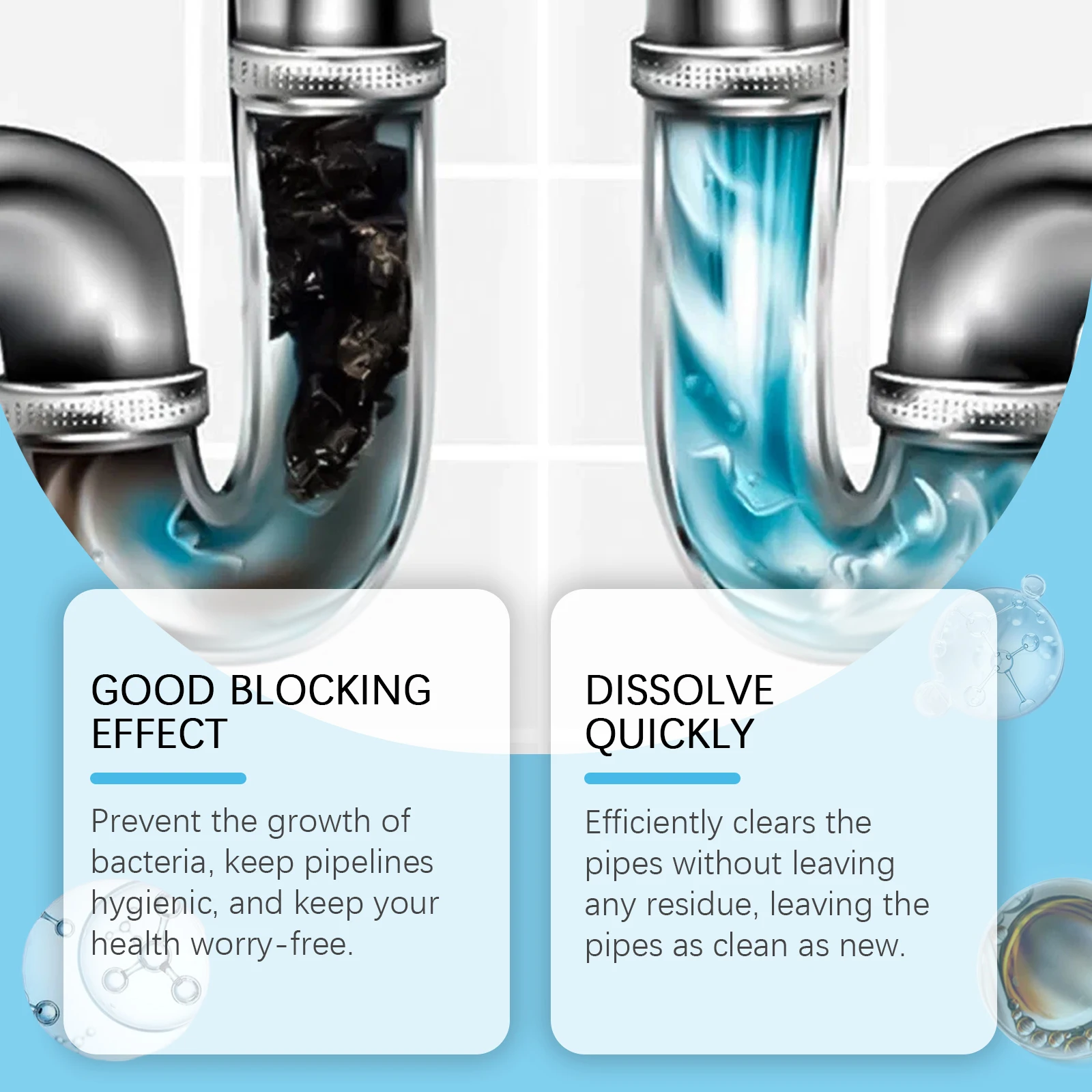 Powerful Eco Friendly Drain Cleaner for Toilets and Sinks