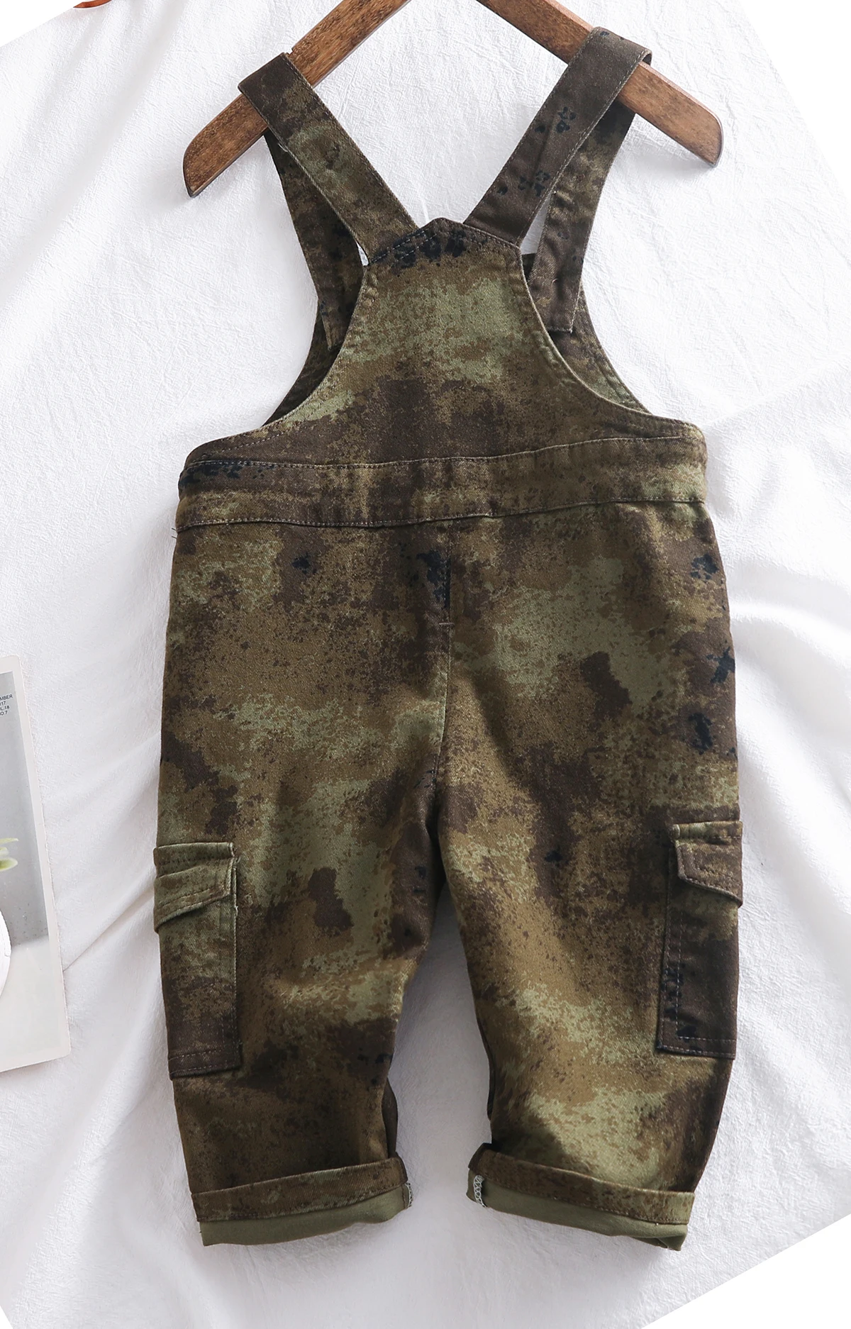 Kidscool Space Battle Fatigues Amy Green Cotton Canvas overalls