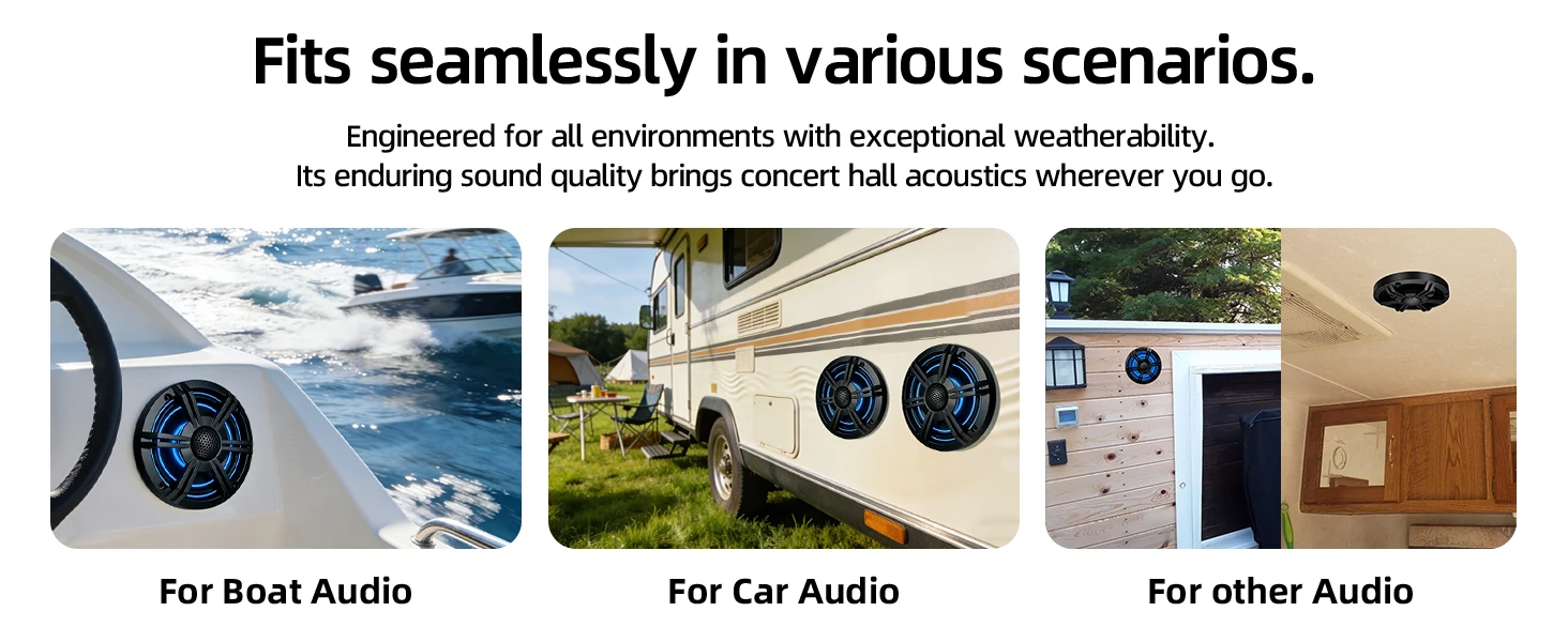 waterproof marine coaxial speaker