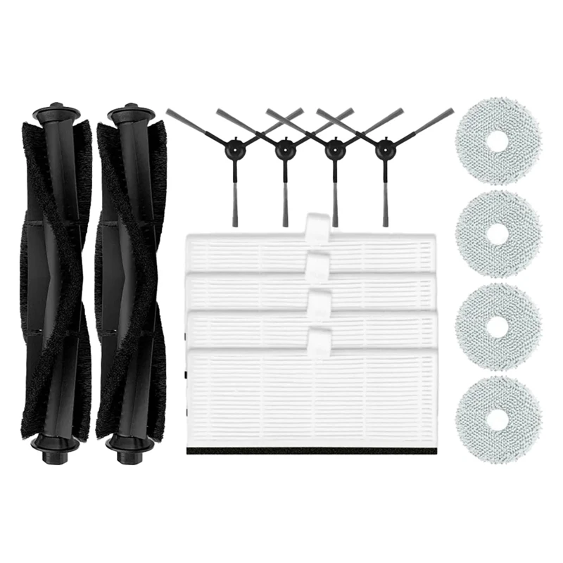 

Запчасти для робота-пылесоса Proscenic M9, основная боковая щетка, фильтр НЕРА, насадка на швабру, мешок для пыли, как показано на рисунке, пластиковые запасные части