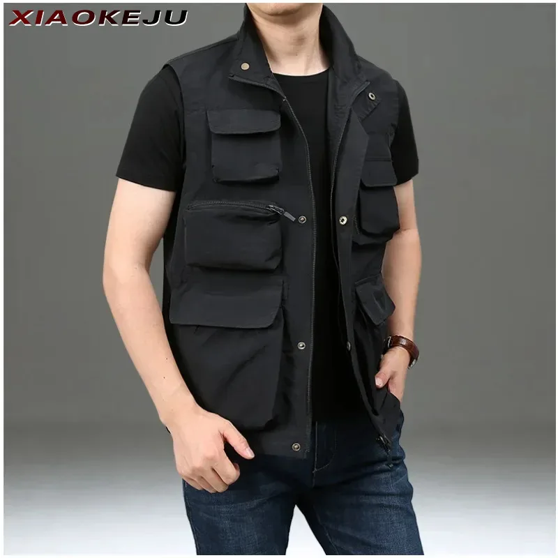 Male Free Men's Clothing Work Jackets Shipping Windbreaker Vest Coat Hunting Motorcyclist Waterproof MAN Large Size Custom Made