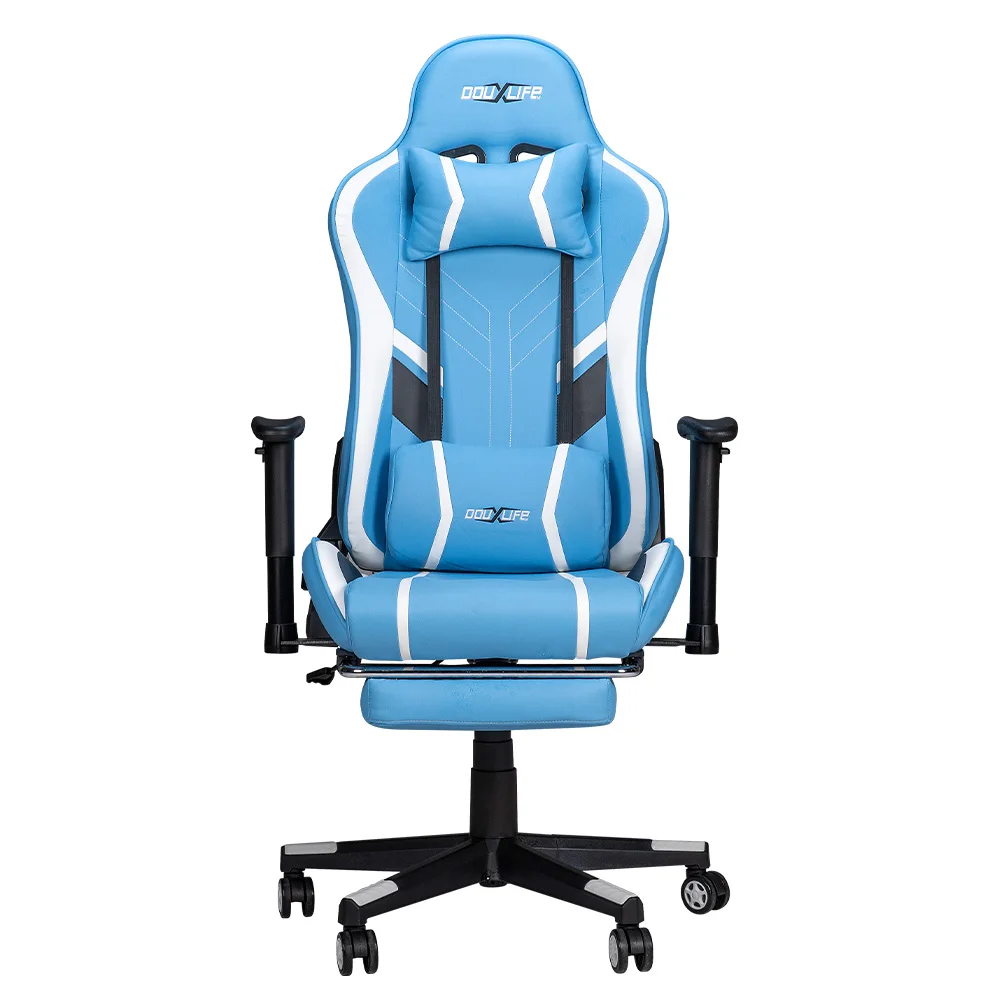 Douxlife GC-RC03 7-Point Massage Gaming Chair, Adjustable Seat Height Ergonomic Office Chair with Footrest and Lumbar Support 3