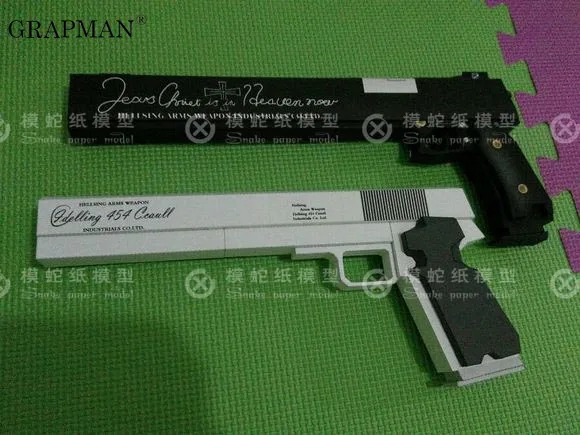 3D Paper Model Arkat Casull&Jackal Weapon Gun