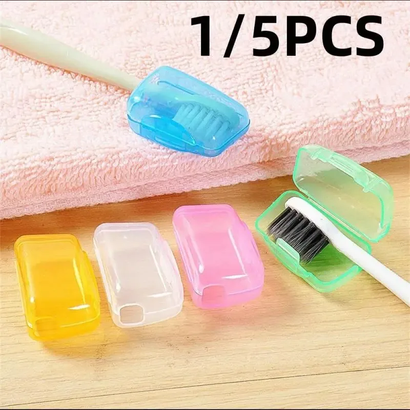 Portable Toothbrush Cover Holder Health Germproof Toothbrushes Protector Travel Hiking Camping Brush Cap Case 5Pcs/set toothbrush holder toothbrush covers toothbrush case