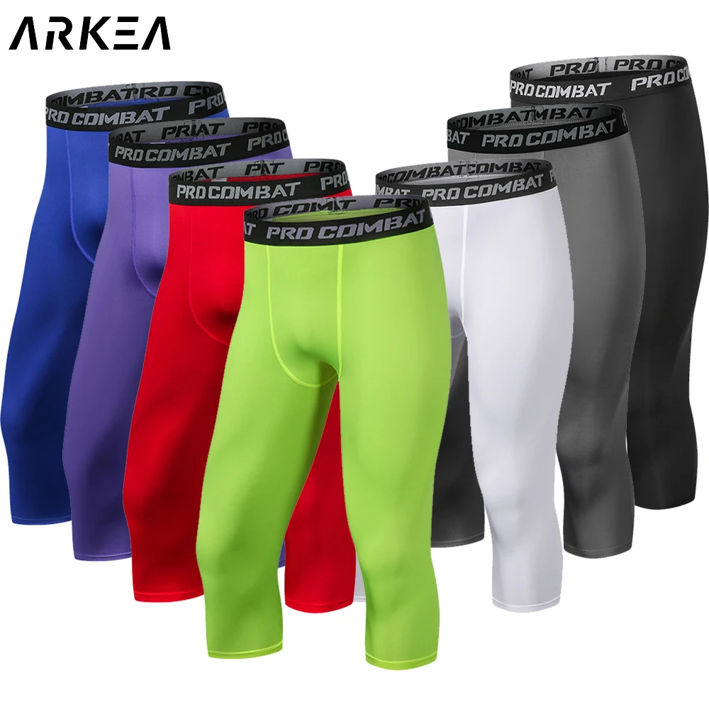 Men Compression Leggings Running Sports Workout Trousers Jogging Pants Quick dry