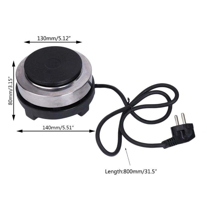 220V 500W Electric Mini Stove Hot Plate Multifunction Cooking Coffee Heater New Dropshipping 6