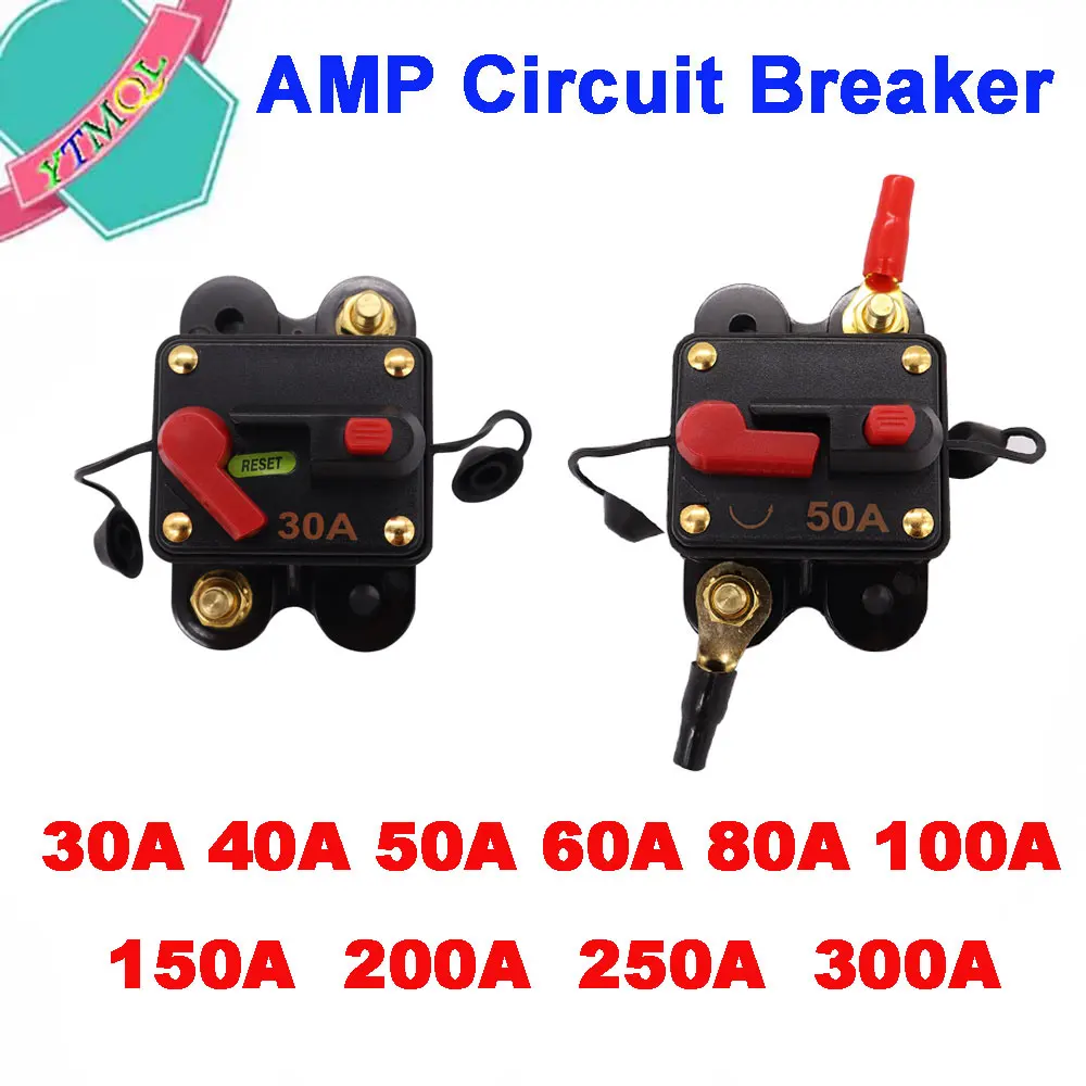1PCSWaterproof304050100150200AManualResetCircuitBreaker