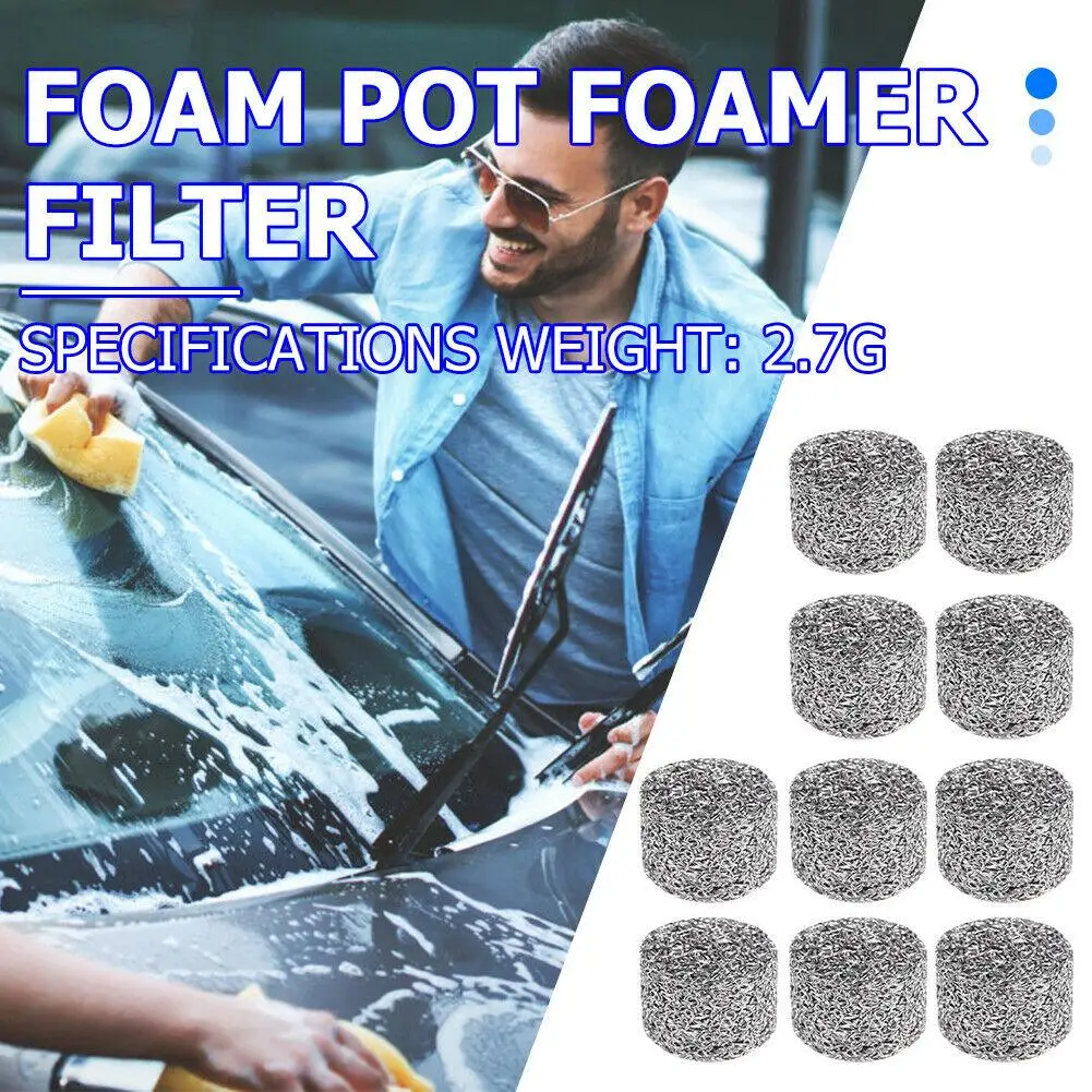 10Pcs 2.7 Grams Foam Lance Mesh Filters Stainless Steel Tablet Replacement Filter Generator Accessories 4