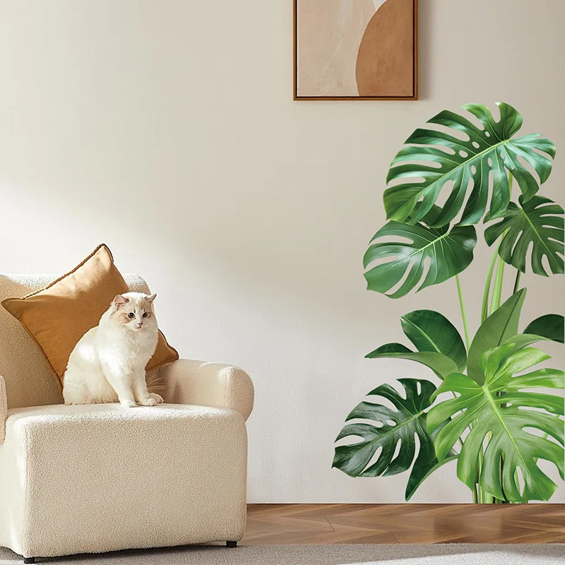 Large Monstera Leaf Wall Decal 2