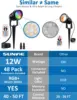 24 Pack , 12W LED Color Changing Landscape Lighting with Remote Control and Wire Connectors 2