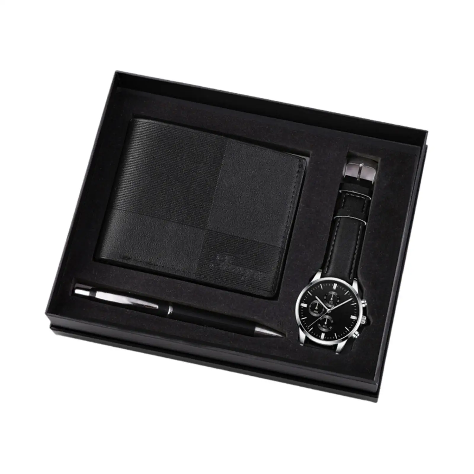Men's Gift Set Combination Set Beautifully Decoration Watch Wallet Pen Set for Male Holiday Anniversary Fathers Day Couple Men's Gift Set Combination Set Beautifully Decoration Watch Wallet Pen Set for Male Holiday Anniversary Fathers Day Couple
