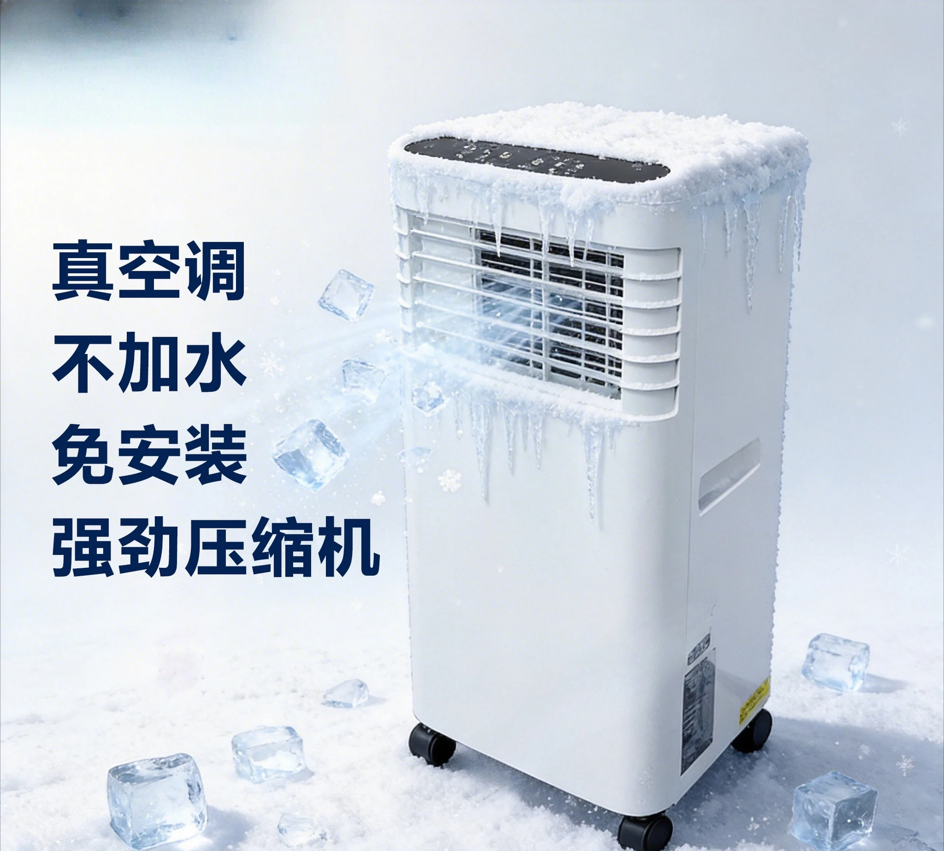 Climatiseur mobile sans unité extérieure, appareil de refroidissement et de chauffage double fonction, climatiseur vertical compact sans installation 1 Climatiseur mobile sans unité extérieure, appareil de refroidissement et de chauffage double fonction, climatiseur vertical compact sans installation 1