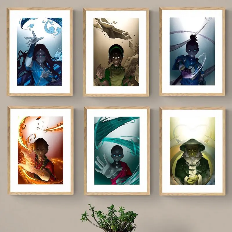 Avatar The Last Airbender Canvas Print Wall Art - Iconic Characters Home Decor