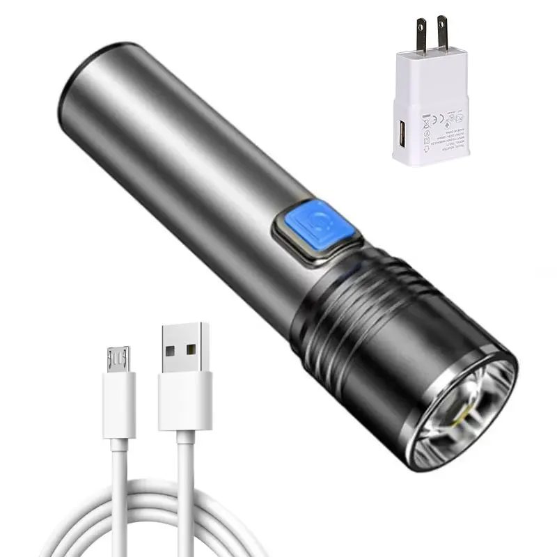 UV Blacklight Flashlight with Zoomable and Rechargeable Features for Pet Stain Detection and Resin Curing