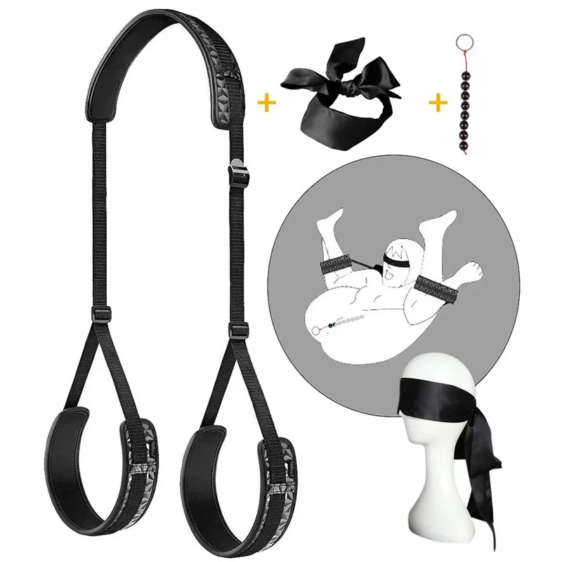 Erotic Sex Sling Sex Swing Binding Set Restraint Fetish Toy Per Le Donne Nuova Coppia Adult Sex Leg Adjuster Swing Sex Furniture