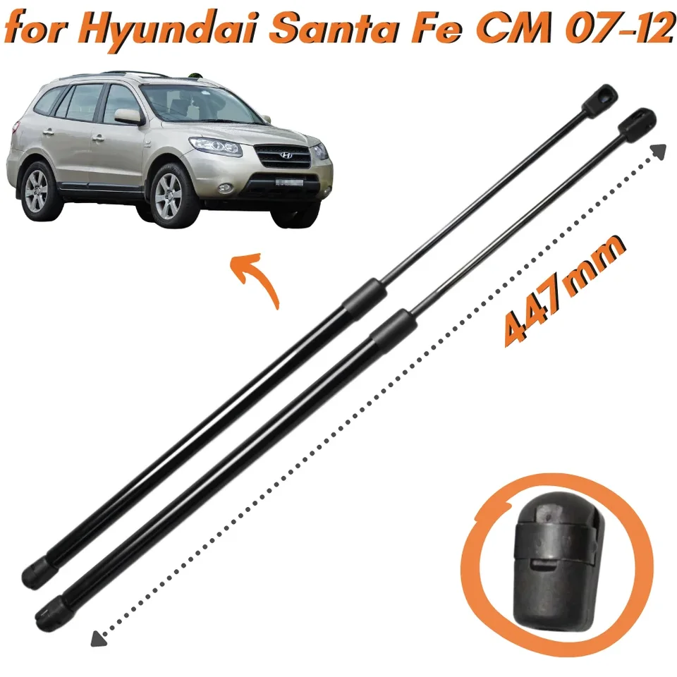 TENKIDOM Front Hood Struts Compatible With Hyundai Santa Cruz (NX4a OB) 2022-2025 Shock Lift Supports Bonnet Gas Dampers Springs Kit No-Drill Bolt-on - View #8