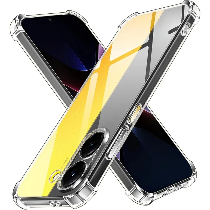 Reinforced Clear Soft TPU Phone Case with Camera Protection
