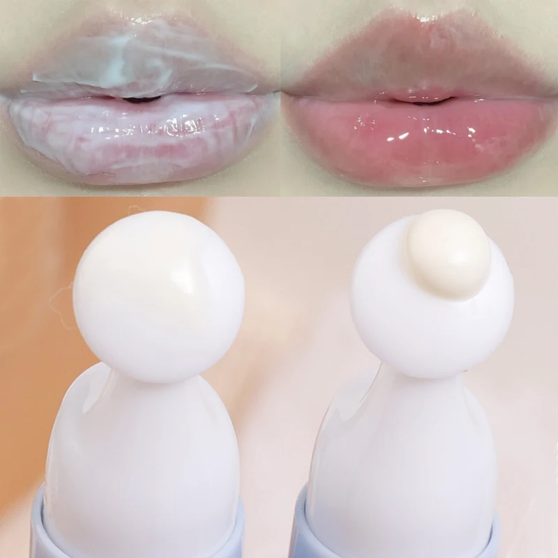 Moisturizing Lip Mask Water Gloss Transparent Reduce Lip Fine Line Hydrating Anti-Crack Jelly Lipstick Primer Korean Lip Cream