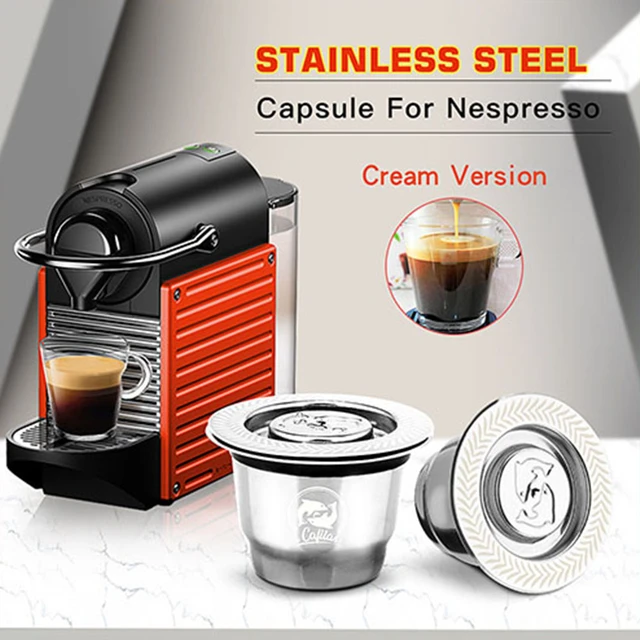 Capsules De Café Pour Nespresso Inissia Krups, Filtre À Café En Acier  Inoxydable, Machine À Crème Réutilisable - Café Filtres - AliExpress