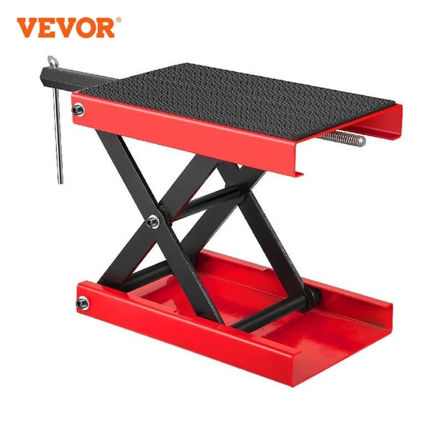 VEVOR Cric de Moto Levage 499 kg Hauteur 20-37 cm Pont élévateur