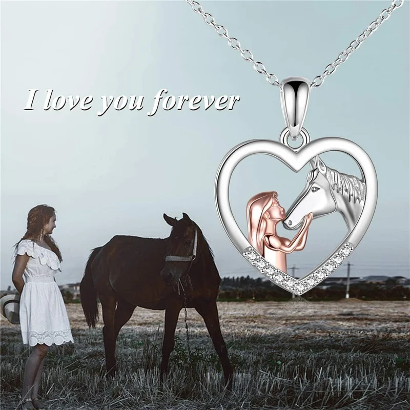 Pulseira de presente de cavalo para meninas e mulheres, joias delicadas  para cavalos, presentes para meninas, adolescentes, amantes de cavalos,  joias equestres, pingente de pônei, Regular, Cabo, Sem pedra