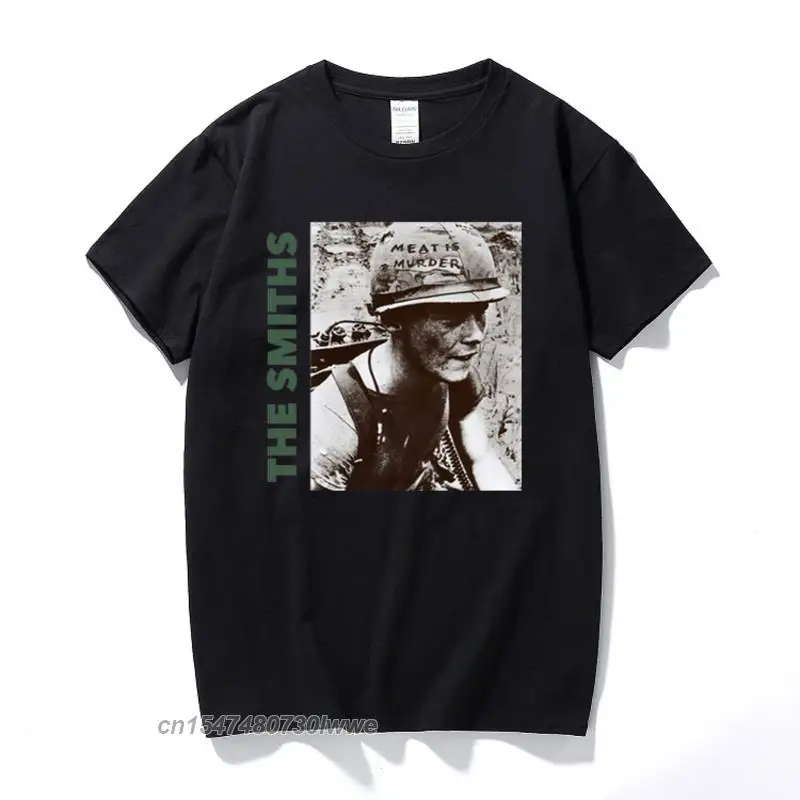 

The Smiths T Shirt Top English Rock Band Meat Is Murder 1985 Morrissey Marr Cotton Short-Sleeved Crew Collar T-Shirts Euro Size