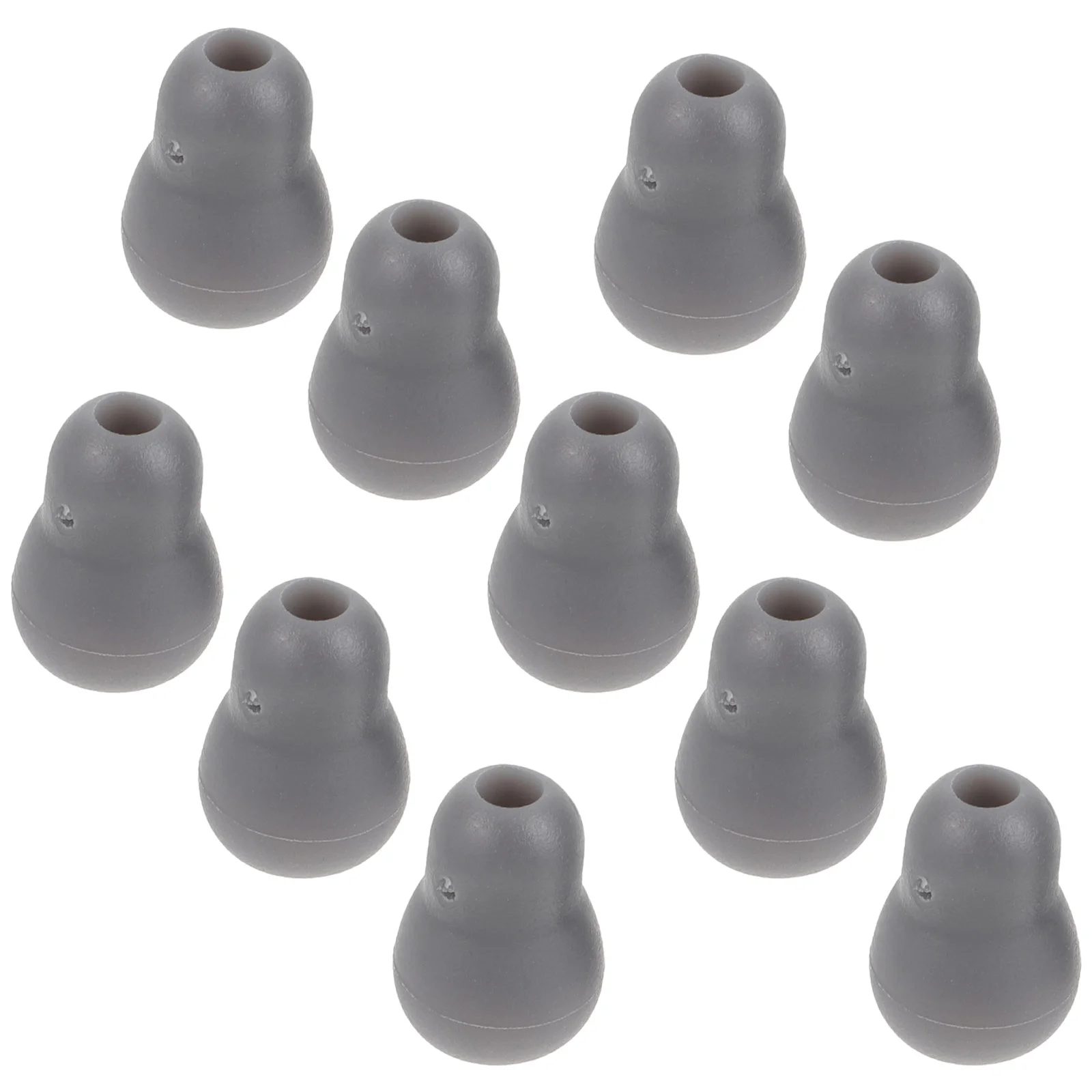 10pcs Stethoscope Earplugs Gourd Soft Accessories Beans(grey) Hearing Radio Buds