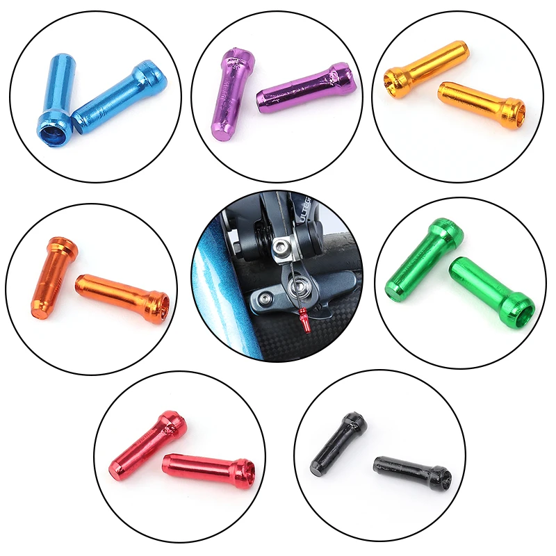 25/50/100Pcs Alloy Inner Wire Cable End Caps For Bicycle Brake & Gear Cables - Silver Ferrules Crimps 10 thumbnail image