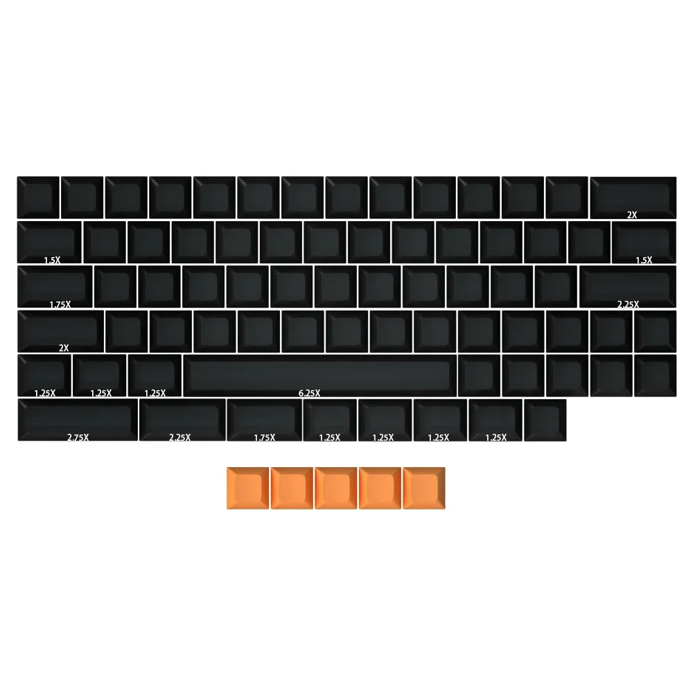 Personalizado Pbt Keycap Grupo Npkc em Branco Ansi Retro Dsa Adequado para Cherry mx Teclado Mecânico Gh60 xd Gk64 - Imagem 2